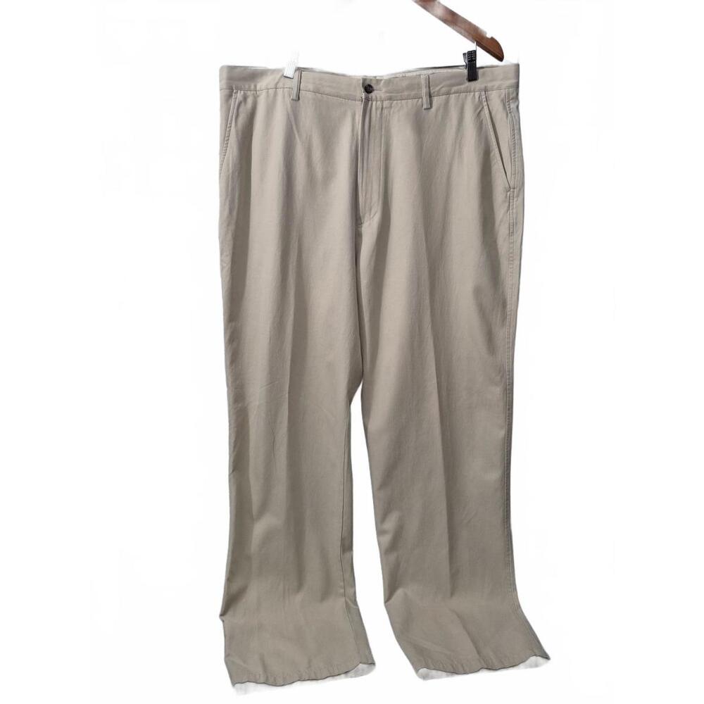 Nwt Saltaire Mens Silk Cotton Blend Light Tan Pant Business Casual Flat Front